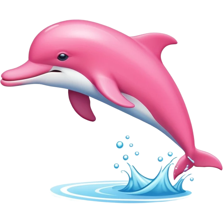 Golfinho cor de rosa emoji