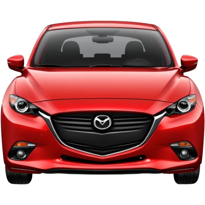 Mazda 3 car front view emoji