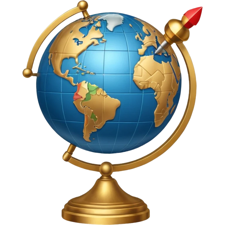 globe and pointer emoji