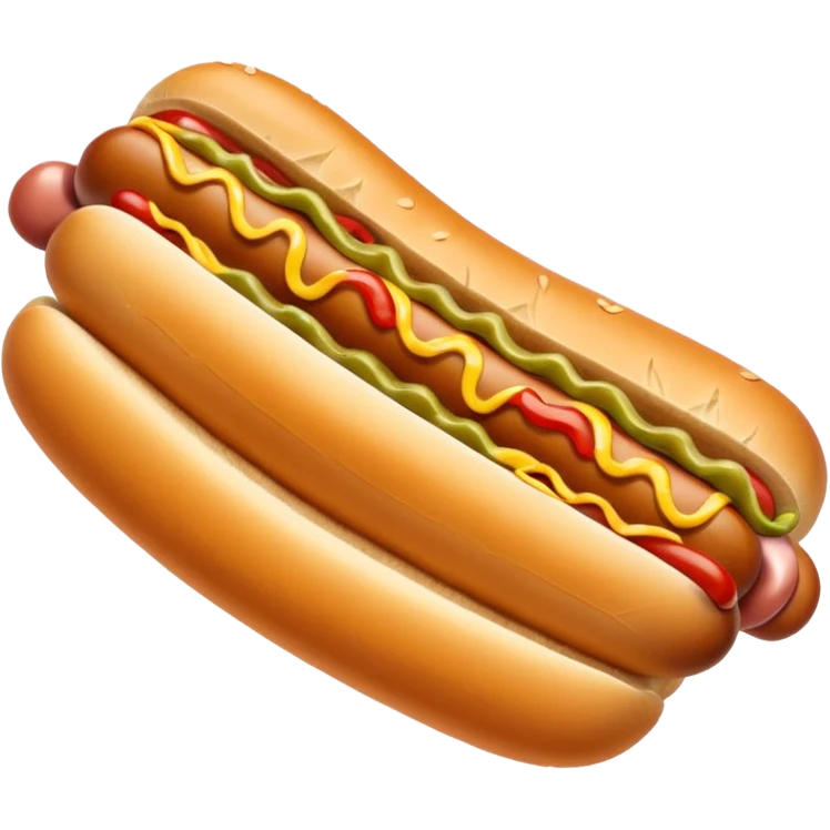 Hot dog emoji