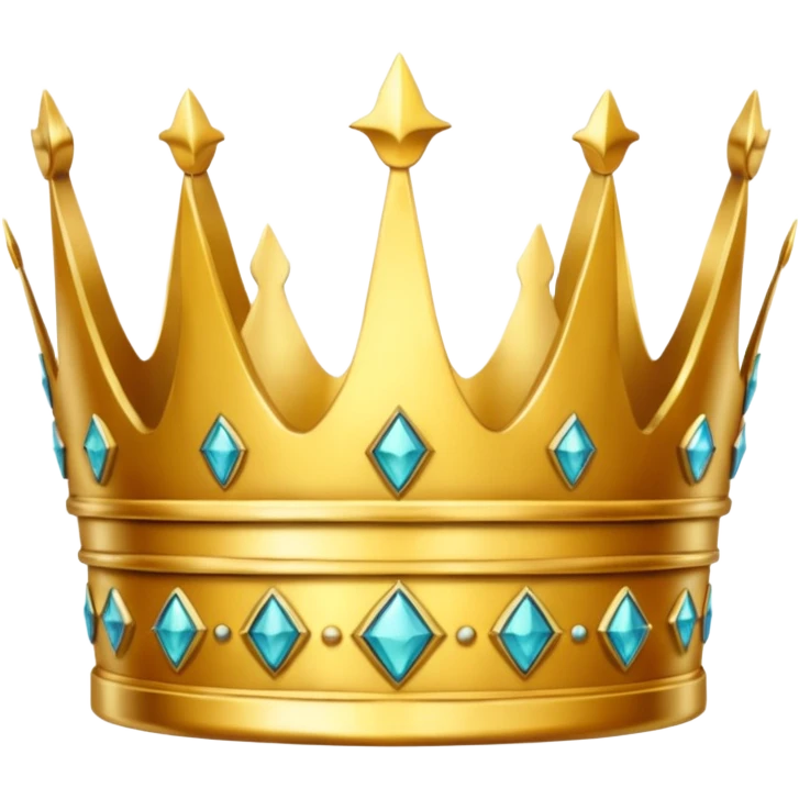 golden crown that is split in the middle emoji