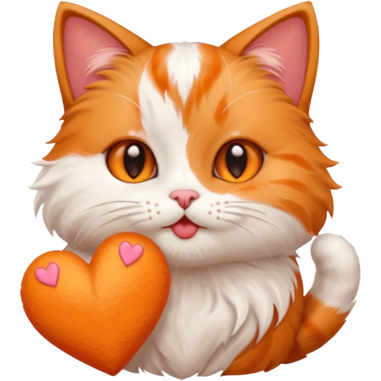 O pisica trimite pupici cu inimioare Sorinei emoji