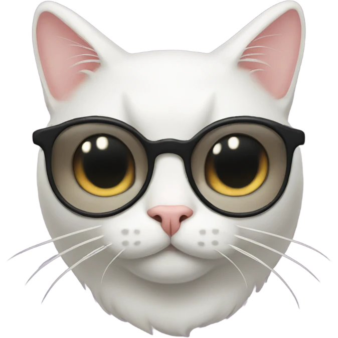 Tuxedo cat with a handlebar mustache emoji