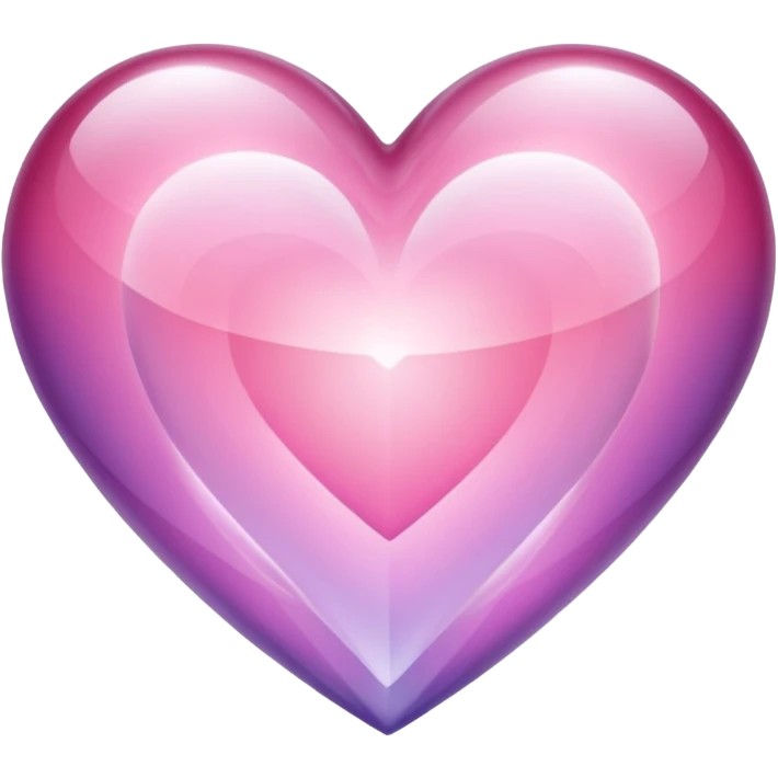 Crystal heart emoji