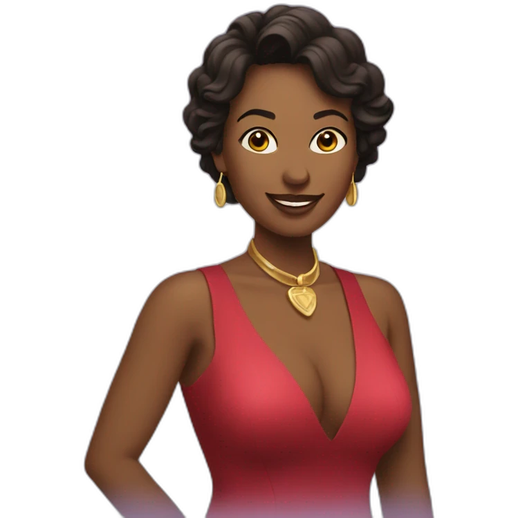 the woman is playing at the casino emoji