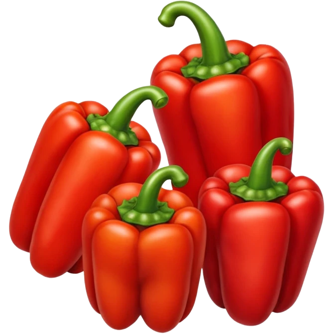 5 red pepper emojis that increase numbers from 1 to 5 with 1 being the lowest and 5 being the greatest emoji