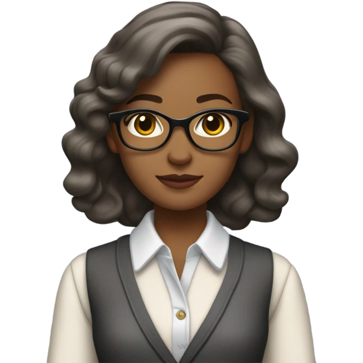 Girl with preppy clothes emoji