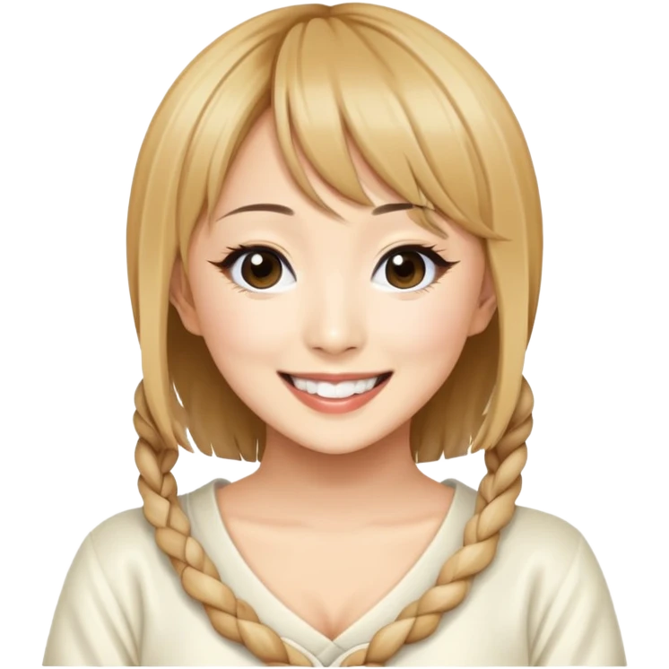 Ayumi Hamasaki wide smile emoji