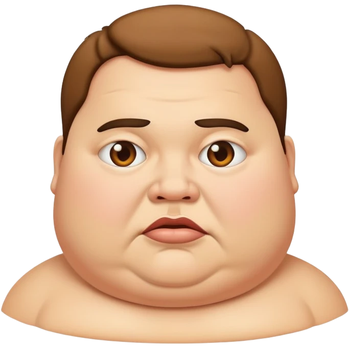 Fat and scary emoji
