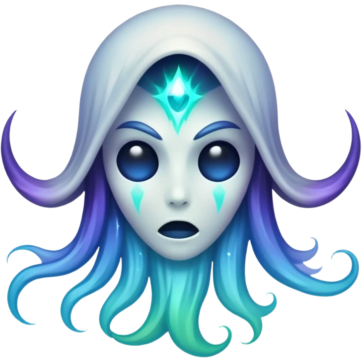 cosmic spectre, menacing, suffocating emoji