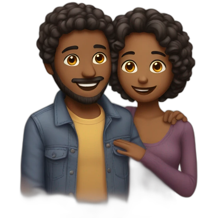 Chat amoureux emoji