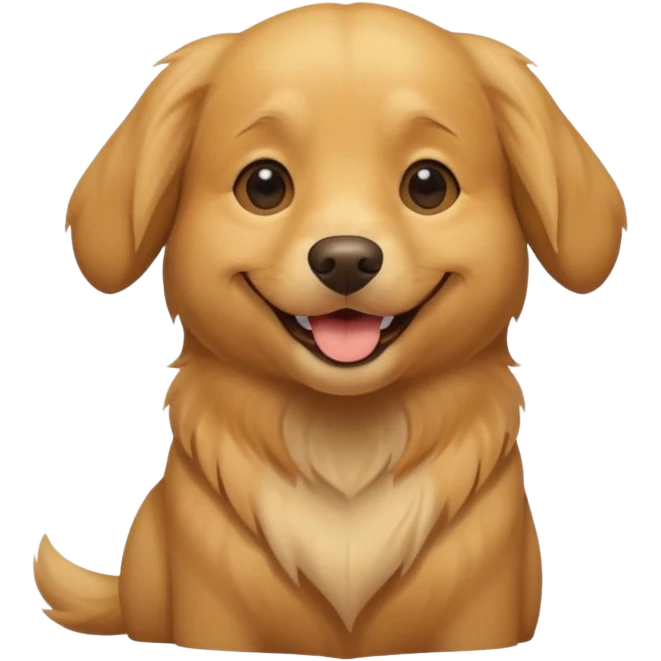 Chien qui rie emoji