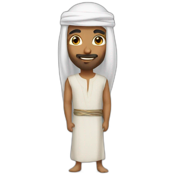 arabe et un bond emoji
