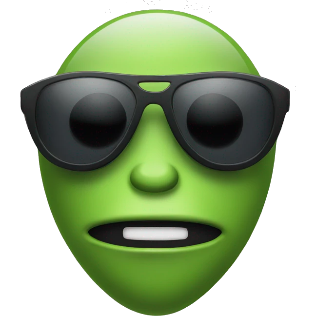 alien with sunglasses emoji