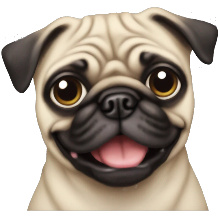 Ugly pug emoji