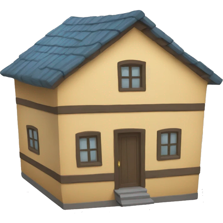 the world with a small house on it emoji
