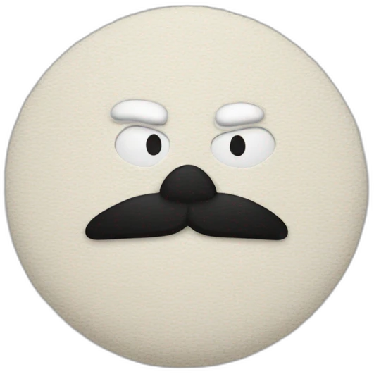 person with black beak in white rug emoji