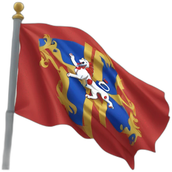 Drapeau de Lyon emoji