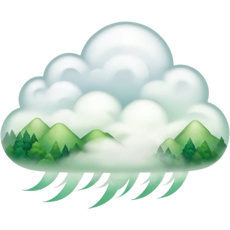Mist cloud(wind/breath)🌱(nature/greeny emoji
