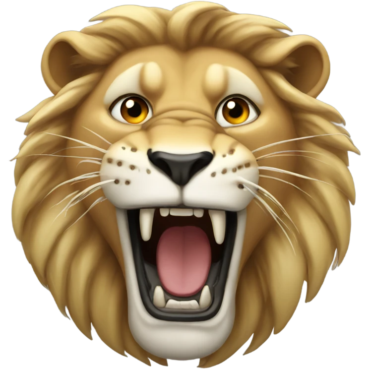 Roaring lion emoji
