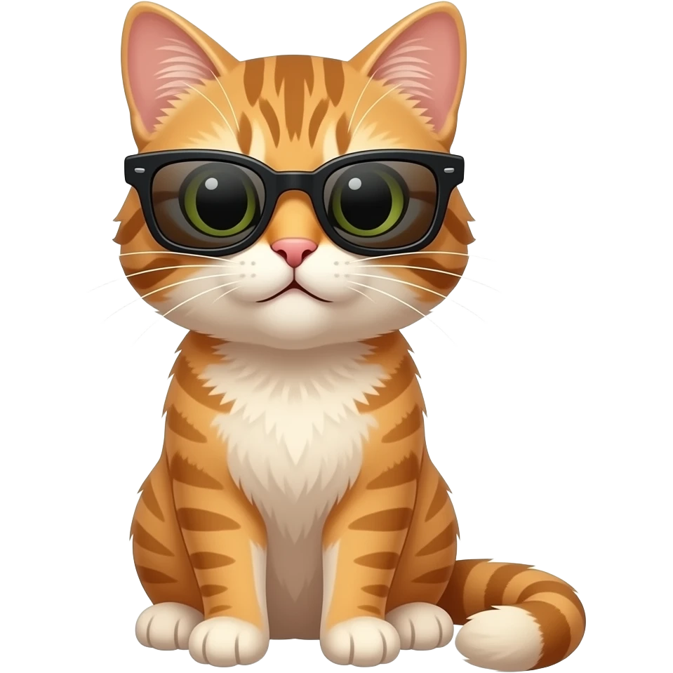 Cat wearing sunglasses emoji