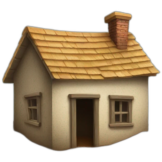 dirt house emoji