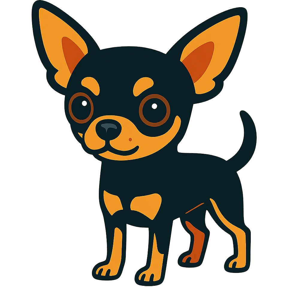 black and tan chihuahua emoji