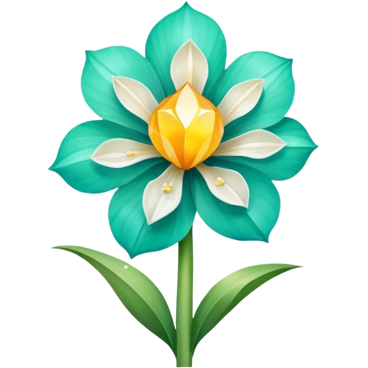 Flower, gem and garlic emoji emoji