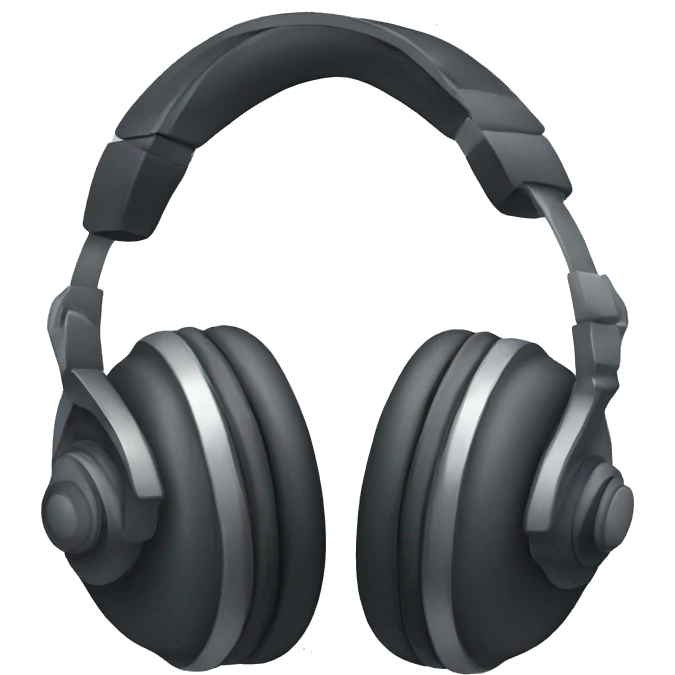 Professional headphones emoji