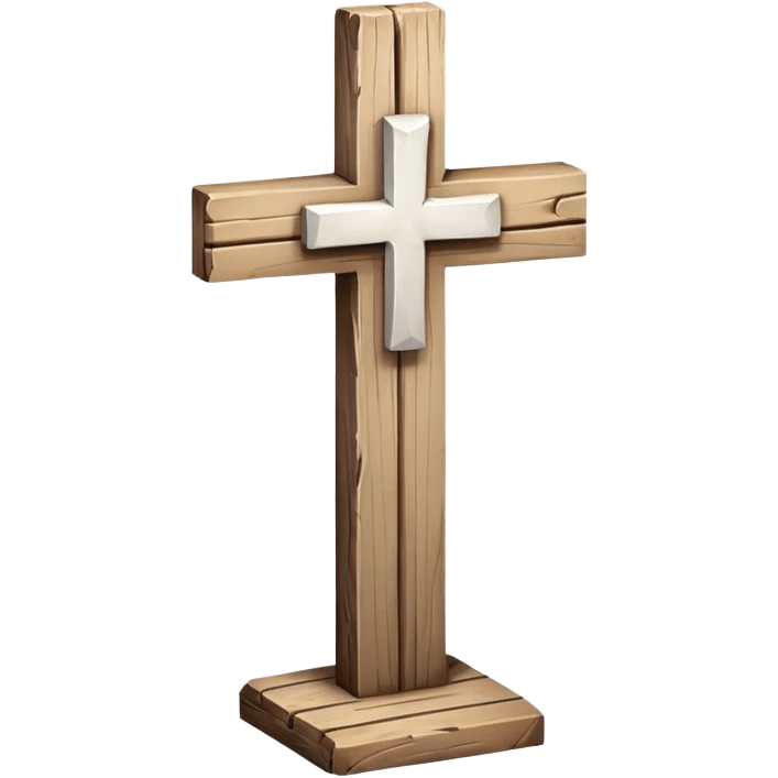 White Christian cross emoji
