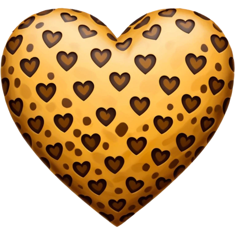 Leopard print love emoji