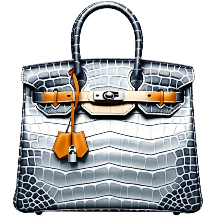 hermes birkin himalayan bag  emoji
