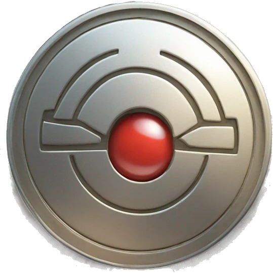a pokemon coin embossed with a pokeball in the center emoji