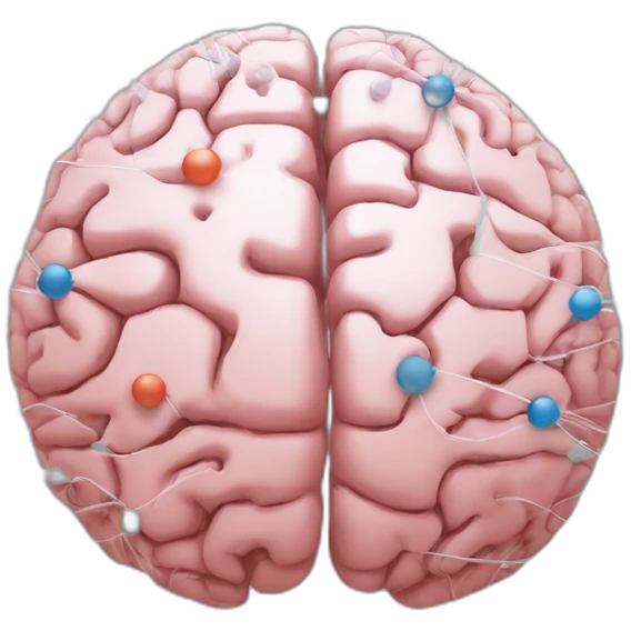 Digital Brain network nodes emoji