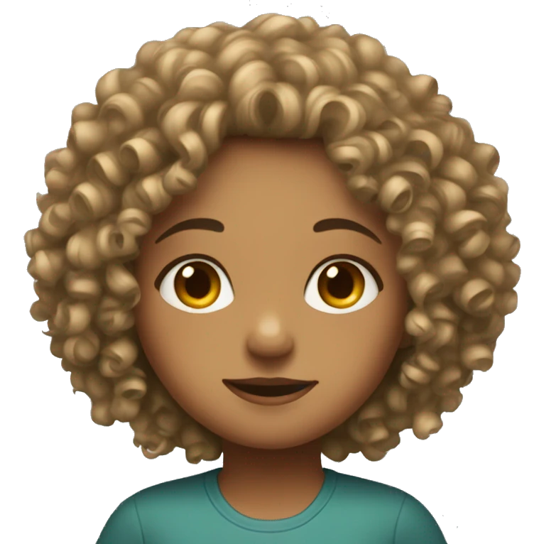 curly haired girla emoji