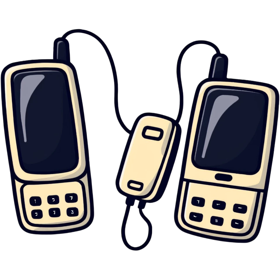 two phones ringing emoji