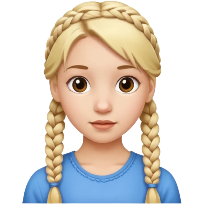 braided pig blonde emoji