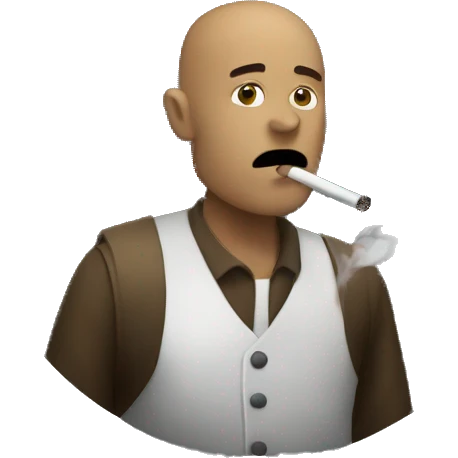 Man smoking emoji