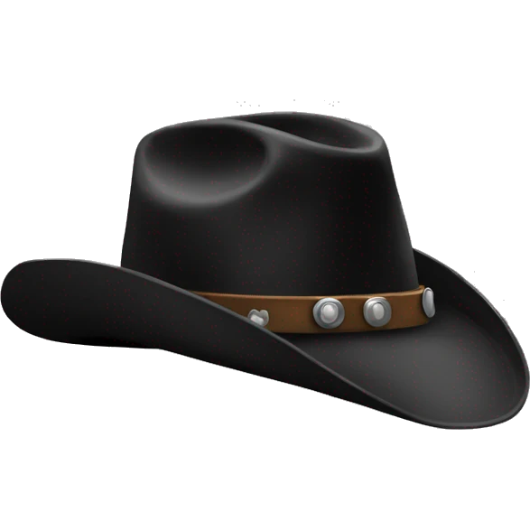 Cowboy hat black emoji