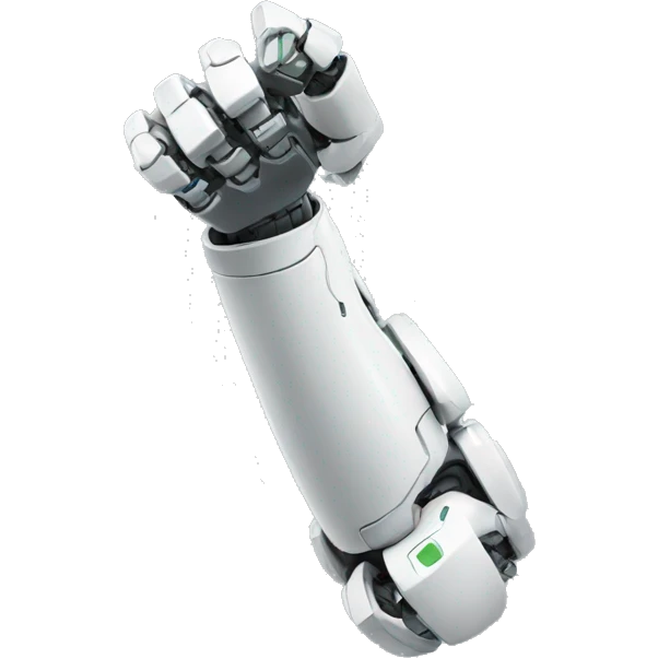 robot arm flexing  emoji