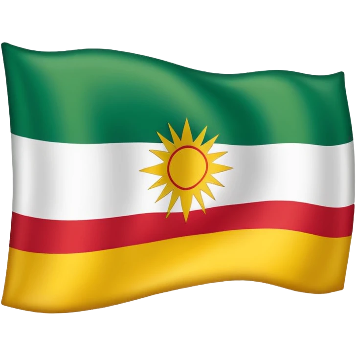 Create a Kurdistan flag  emoji