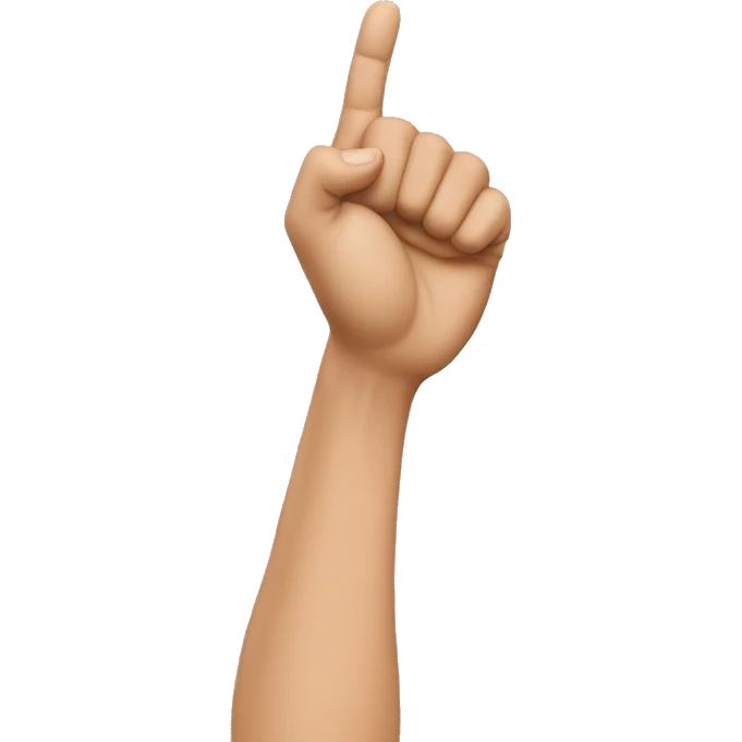 Tapping your own arm, congratulating yourself emoji