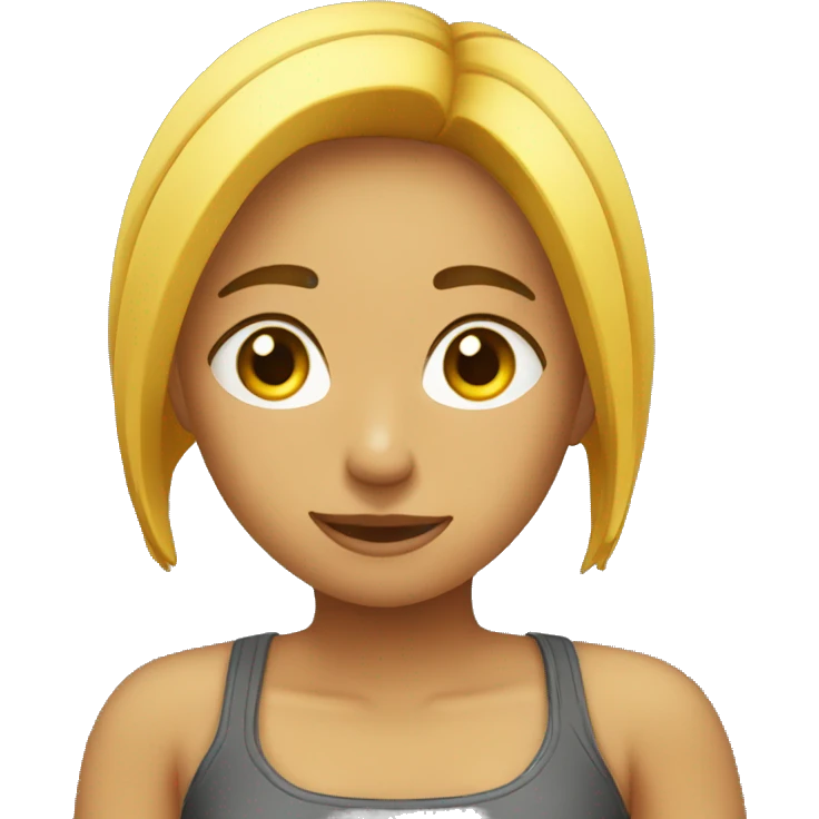 Chica cargando peso emoji