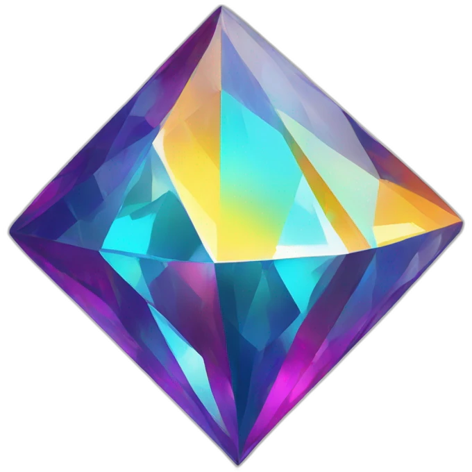 colorful diamond emoji
