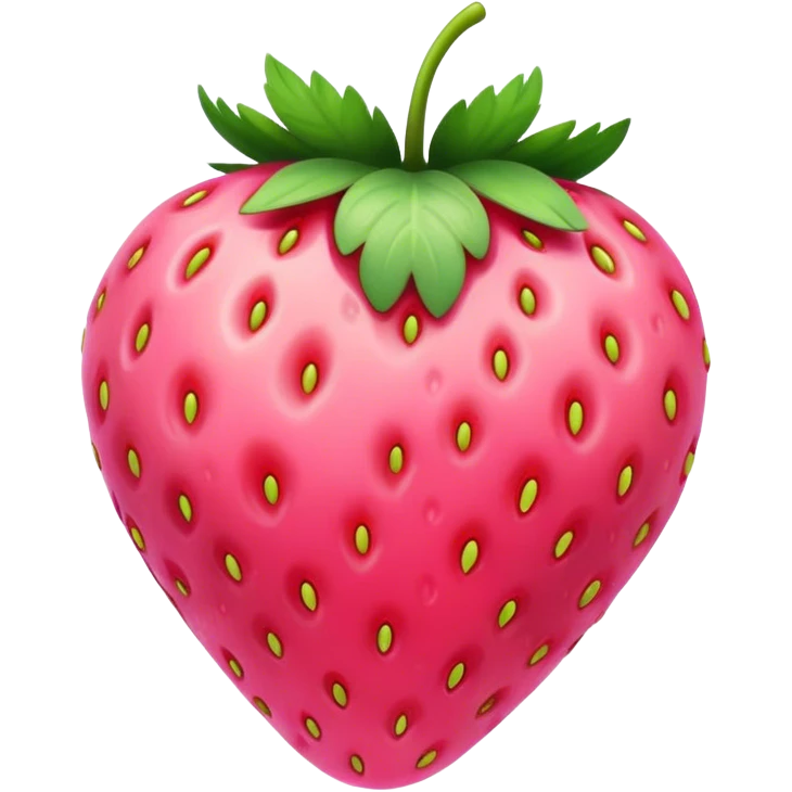 pink strawberry emoji