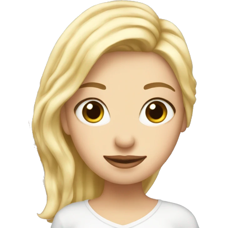 Blonde girl and Eiffel Tower  emoji