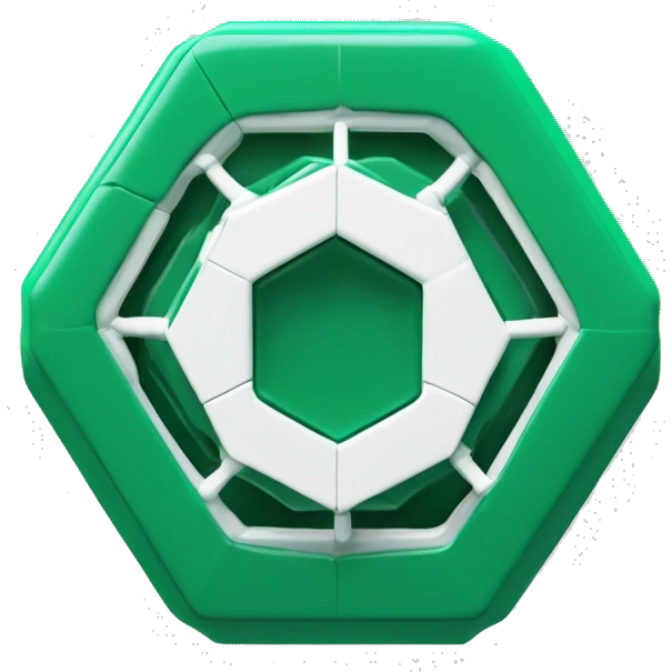 Design: Rotating hexagonal core with energy rings
Animation: Core spinning with orbital rings pulsing
Style: Tech-minimal, clean
Colors: Emerald green with white highlights
Suggested filename: hexcore.gif emoji