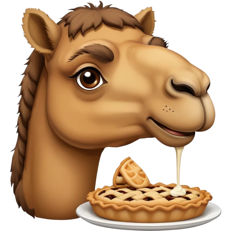 camel eating pie emoji