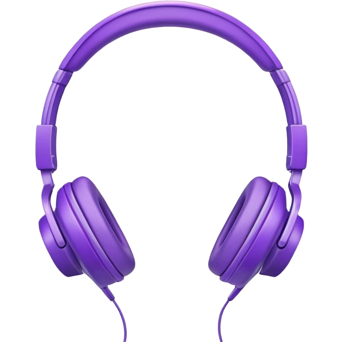 Audífonos lilas emoji