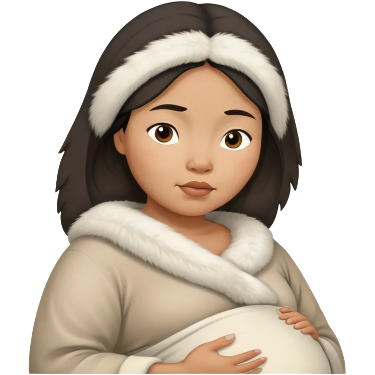 pregnant Inuit woman emoji